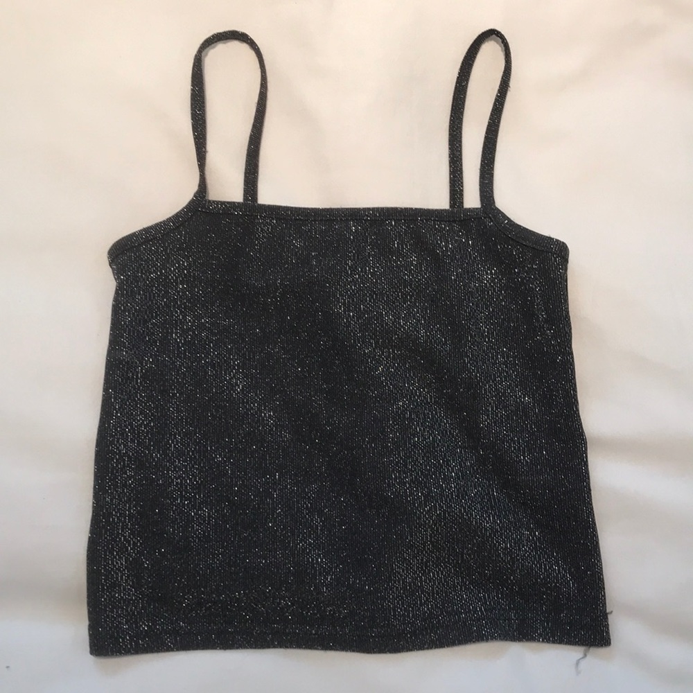 Brandy sparkly cropped tank